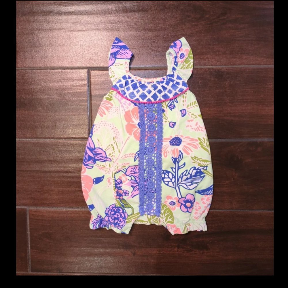 3/6 M Matilda Jane The Adventure Begins Parachute Romper Shortall Onesie